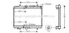 AVA QUALITY COOLING PE2217 Radiator, engine cooling